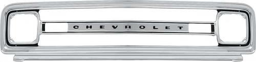1969-70 Chevy Pickup, Blazer, Suburban; Outer Front Grill ; with CHEVROLET Lettering; GM Licensed