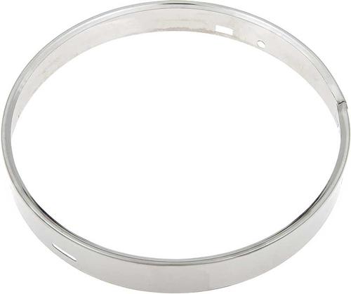 1955-57 Buick, Chevrolet, Cadillac, GMC, Oldsmobile; Headlamp Retaining Ring; Stainless Steel; Each