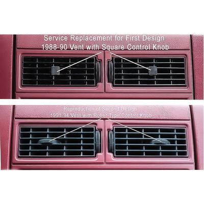 1988-94 Chevy, GMC Pickup, 1992-94 Blazer, Tahoe, Yukon, Suburban; Center AC, Heater Vent Trim Plate; with Vents; Paintable