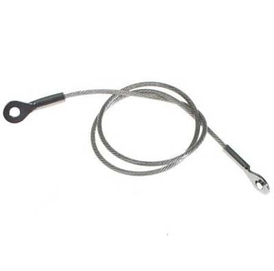 Hood Pin Lanyard; Plastic Coated Cable; Universal Fit