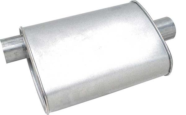 Dynomax Super Turbo 14 Aluminized Sport Muffler with 2.5 Offset Inlet / 2.5 Center Outlet