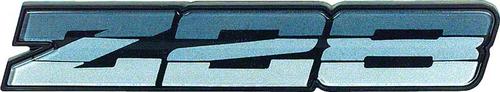 1985 Camaro Z28 Rocker Panel Emblem ; Tri Color Dark Blue