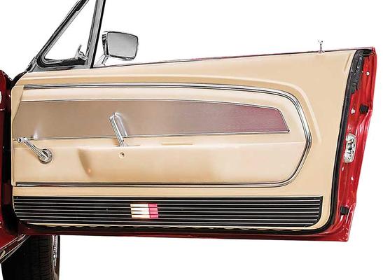 1967-68 Mustang; With Deluxe Interior; Door Panel Speaker Grill Moldings