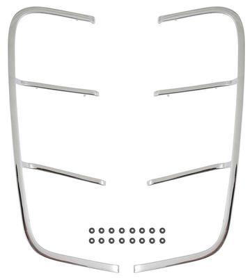 1969 Ford Mustang; Quarter Panel Ornament Set; with Hardware