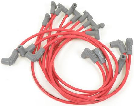 MSD; 1975-86 GM; Small Block; With HEI; Red; Super Conductor Spark Plug Wire Set