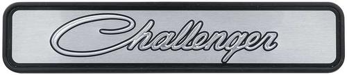 1971-74 Dodge; Challenger Dash Emblem Assembly; Two-Pin Style Base; with Insert