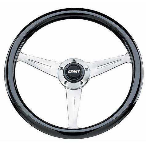 Grant; Steering Wheel; Mohogany Collector's Edition; Black Finish; 14-1/2 Diameter; 3 Dish