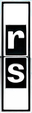 1967-68 Camaro RS Front Grill Emblem ; with Backing Plate and Hardware