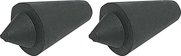 1969-77 Rear License Bracket Rubber Bumpers ; Pair