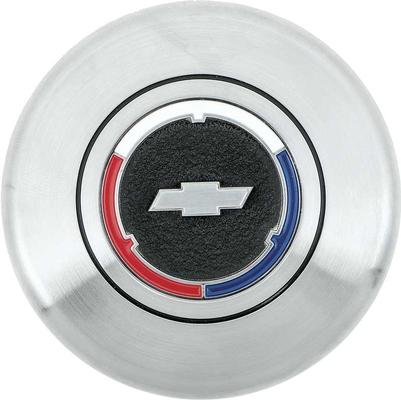 1967-70 Chevrolet Car, 1967-91 Chevrolet, GMC Truck; Bow Tie Horn Cap; for Wood Wheel & Comfort Grip Steering Wheel; GM Licensed