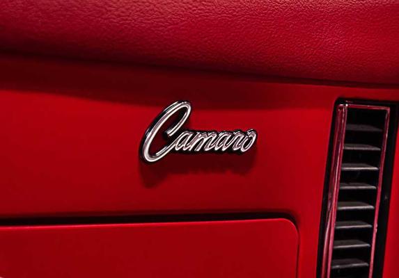 1969 Camaro; Camaro Dash Panel Emblem; with Hardware; GM Licensed