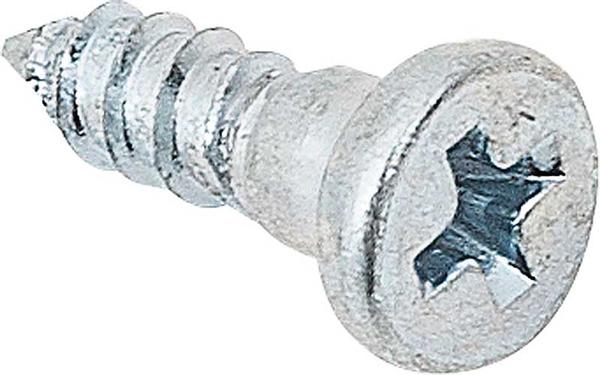 Molding Clip Stud Screw; #4 x 3/8 with 1/8 Shoulder; Zinc Plated