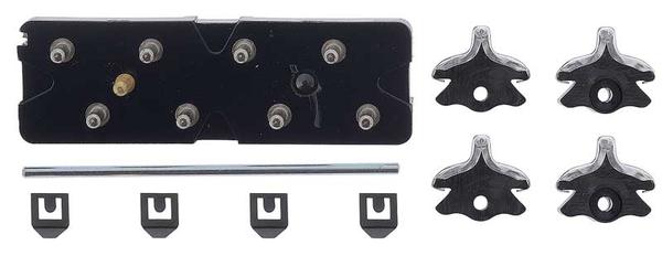 1958-63 GM; Power Window Switch Kit; 4 Button; Base, Buttons, Rod, and Clips