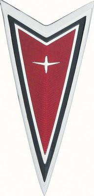 1977-81 Firebird, Trans Am; Arrowhead Front Nose Panel Emblem ; Red