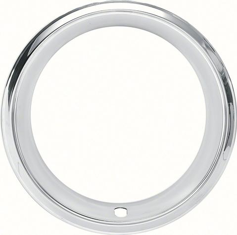 Wheel Trim Ring ; 14, 2-7/8 Deep Step Lip for Repro Rally Wheels ; Stainless Steel