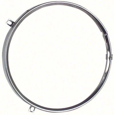 1958-76 GM; Headlamp Retaining Ring ; 5.75 Round; Stainless Steel; Various Models; Each