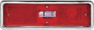 1970-71 Nova; Tail Light Assembly; with Rectangular Backup Lens; RH Passenger Side