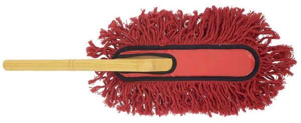 Car Duster; 24 Long Overall, Mop Head 14 Long; Wood Handle