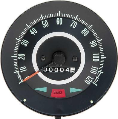 1967 Firebird; Speedometer Gauge; 120 MPH ; with Gauge Package ; w/o Speed Warning