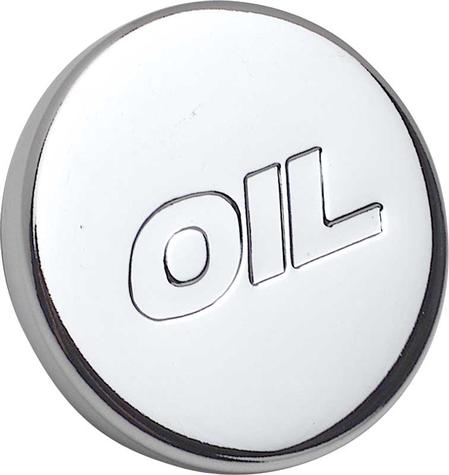 Chrome Push-In Oil Filler Cap