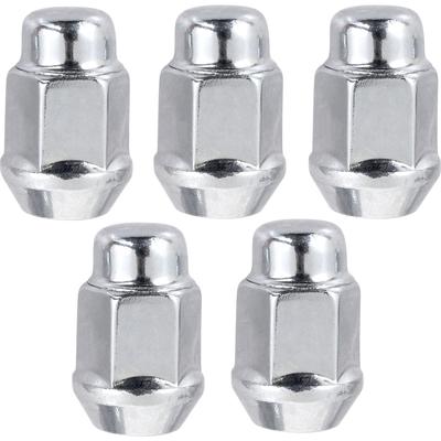 7/16 X 20 Acorn Lug Nut Set; 5 Pieces; Chrome