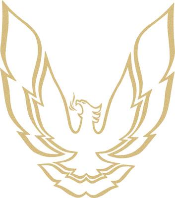 1986-87 Trans AM Dark Gold Hood Bird Decal