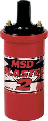 MSD; Blaster 2 Series; 45,000 Volt Ignition Coil; Red