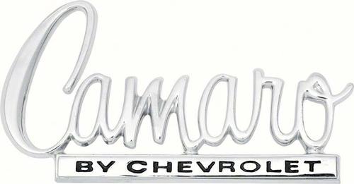 1970 Camaro By Chevrolet; Trunk Lid Emblem; with Hardware