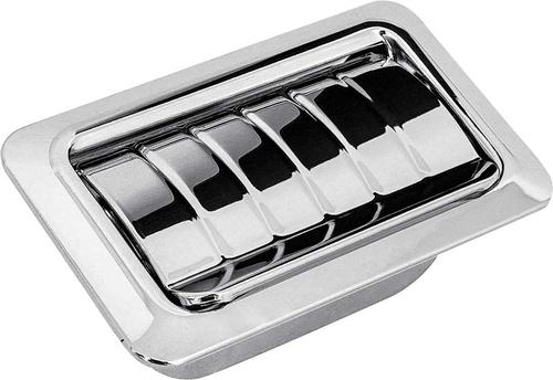1967-76 GM; Rear Quarter Ash Tray Assembly; with Ribbed Lid; Chrome; Various Models; Each