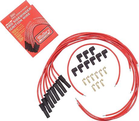 Universal Fit Mallory pro Sidewinder 8Mm Silicone Jacket Plug Wires With Straight Spark Plug Boots