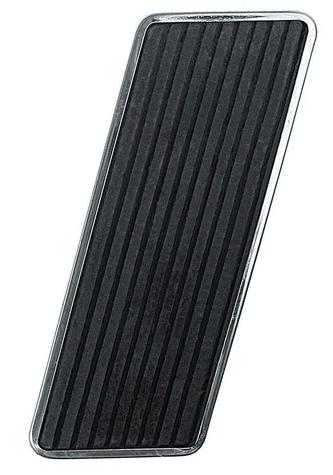 1964-72 Ford/Mercury; Various Applications; Accelerator Pedal Pad; With Stainless Steel Trim