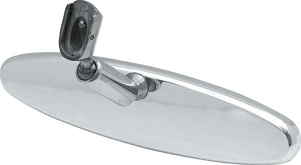 1972-02 Oval 8 Billet Inner Rear View Mirror with Polished Finish