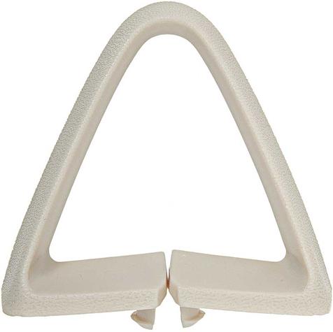 1973-81 Buick, Chevy, Pontiac, Olds; Bucket Seat Belt Guide; Triangle; White; Each