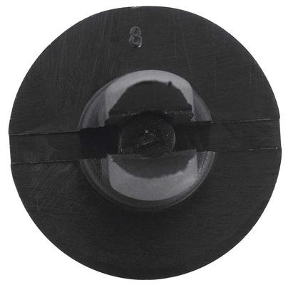 Retainer Clip; Push-In Style; 1 Diameter Head; 3/4 Stem Length; For 1/2 Hole; Nylon; Black