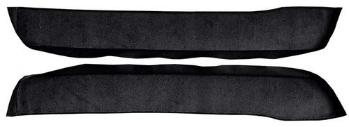 1987-89 Mustang Convertible Door Panel Carpet Inserts - Black