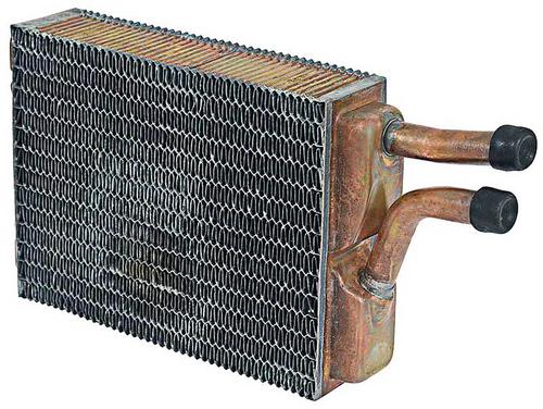 1974-78 Ford Mustang II; Heater Core Assembly; with AC; Copper/Brass; Measures; 8 X 6 X 2