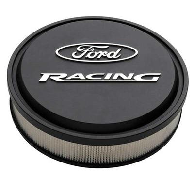 Ford Racing Slant Edge Air Cleaner - Black w/ Raised Milled Emblem