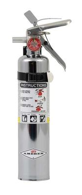 Amerex Fire Extinguisher; ABC Dry Chemical; 2.5 Pound Capacity; B417TC Chrome