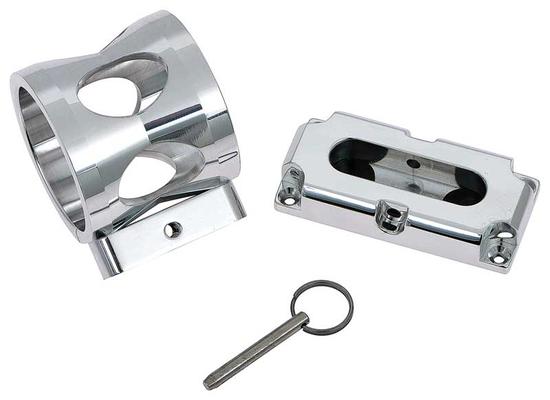 Billet Fire Extinguisher Bracket with Polished Finish - For Small (1 Lb) Extinguisher