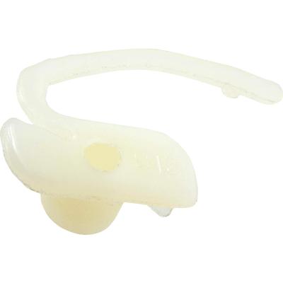 Nylon Tail Molding Clip; 1/2 Long, White Nylon; Requires #8 Tapping Screw