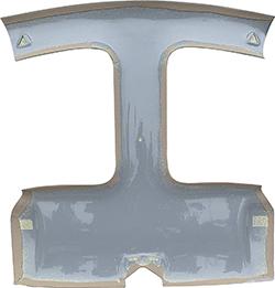 1996-2000 Camaro / Firebird with T-Tops Natural Beige Cloth ABS Headliner Board