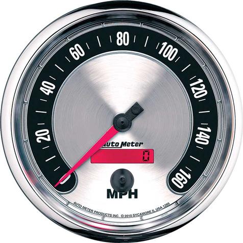 Auto Meter American Muscle Series 5 160 MPH Programmable Electronic In Dash Speedometer
