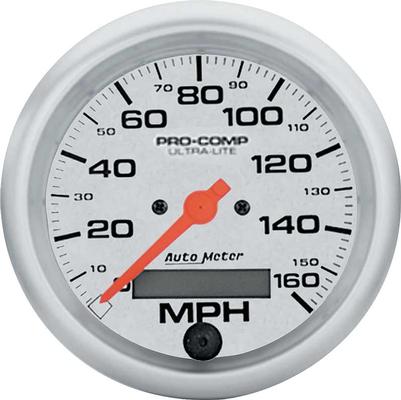 Auto Meter Ultra-Lite Series 3-3/8 Programmable 160 MPH Electric Speedometer