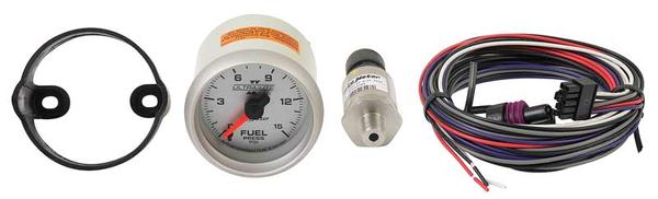 Auto Meter Ultra-Lite II Series 2-1/16 Full-Sweep 15 PSI Electric Fuel Pressure Gauge