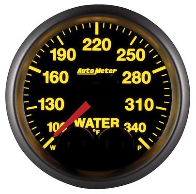 AutoMeter Elite Series 2-1/16 Water Temperature Gauge- 100-340F - w/ Peak & Warning