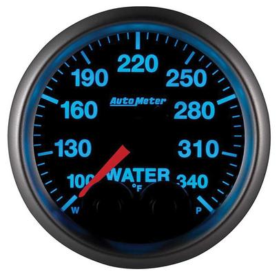 AutoMeter Elite Series 2-1/16 Water Temperature Gauge- 100-340F - w/ Peak & Warning