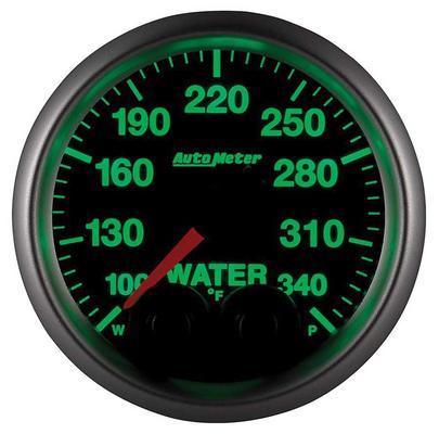 AutoMeter Elite Series 2-1/16 Water Temperature Gauge- 100-340F - w/ Peak & Warning