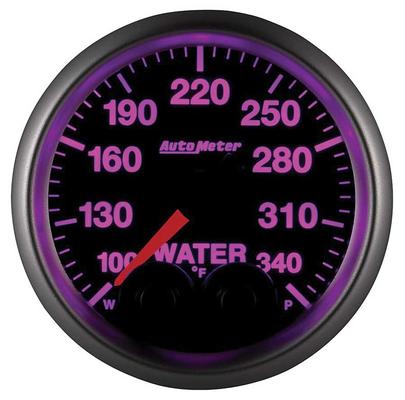 AutoMeter Elite Series 2-1/16 Water Temperature Gauge- 100-340F - w/ Peak & Warning