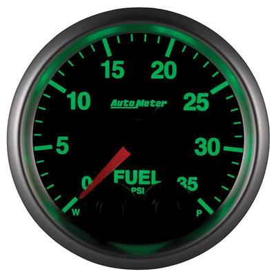 AutoMeter Elite Series 2-1/16 Electronic Fuel Pressure Gauge - 1-35 PSI - w/ Peak & Warning