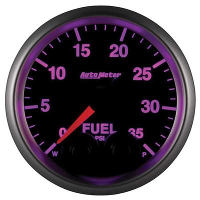 AutoMeter Elite Series 2-1/16 Electronic Fuel Pressure Gauge - 1-35 PSI - w/ Peak & Warning
